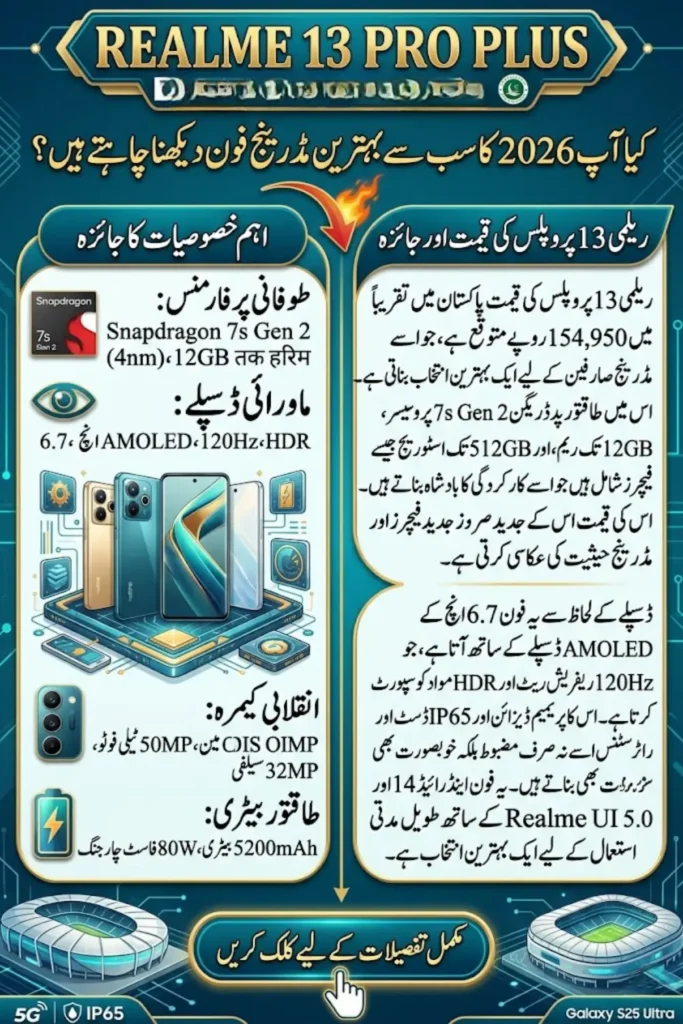 Realme 13 Pro Plus Price in Pakistan 2026 and Full Specifications with Features