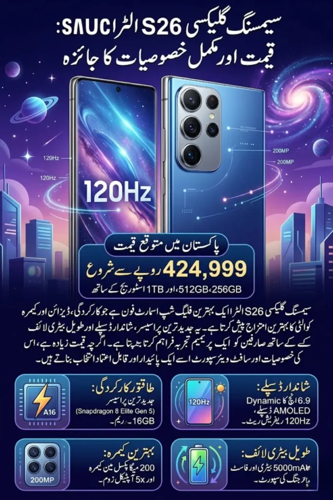 Samsung Galaxy S26 Ultra Price in Pakistan 2026, Full Specs, Features, and Honest Review