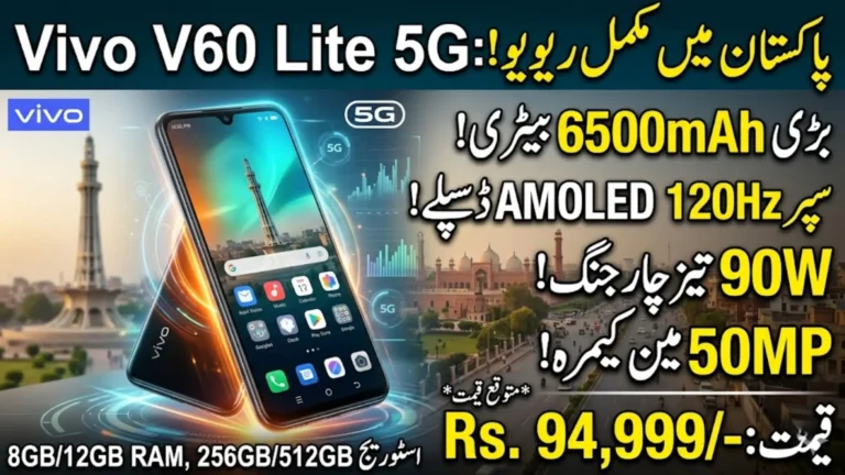 Vivo V60 Lite 5G Price in Pakistan 2026 – Full Specifications, Battery, Performance & Features