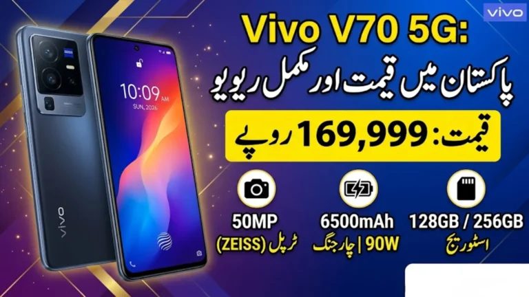 Vivo V70 5G Price in Pakistan 2026 – Specs, Launch Date, Features & 128/256GB