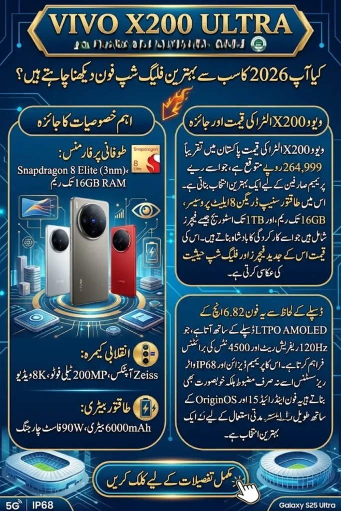 Vivo X200 Ultra Price in Pakistan, Specifications and Features 2026