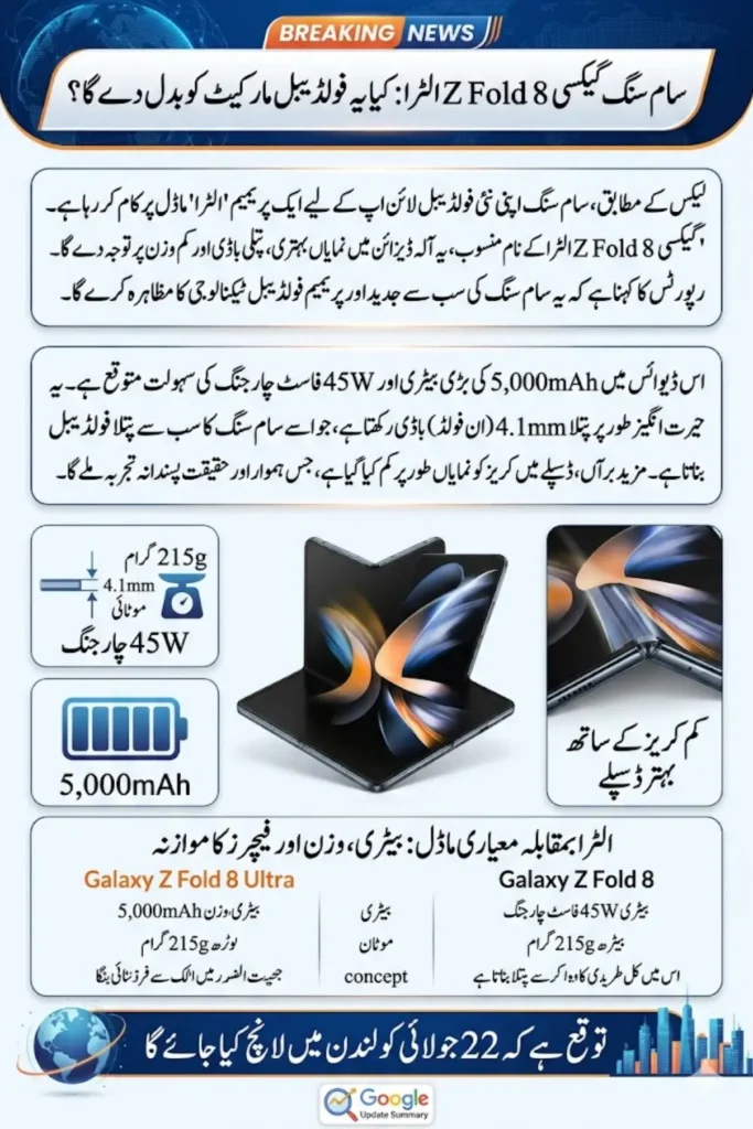 Galaxy Z Fold 8 Ultra Leak: Naming Changes, Specs, and Expected Launch Details Revealed
