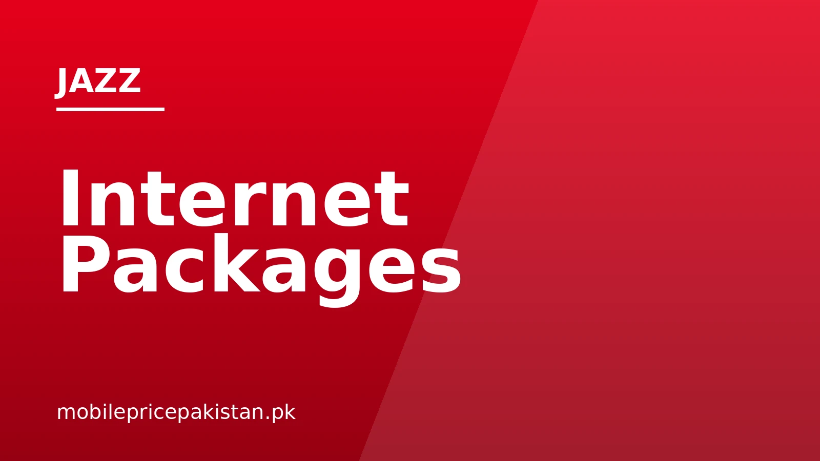 Jazz Internet Packages – Codes, Prices & Validity October 2026