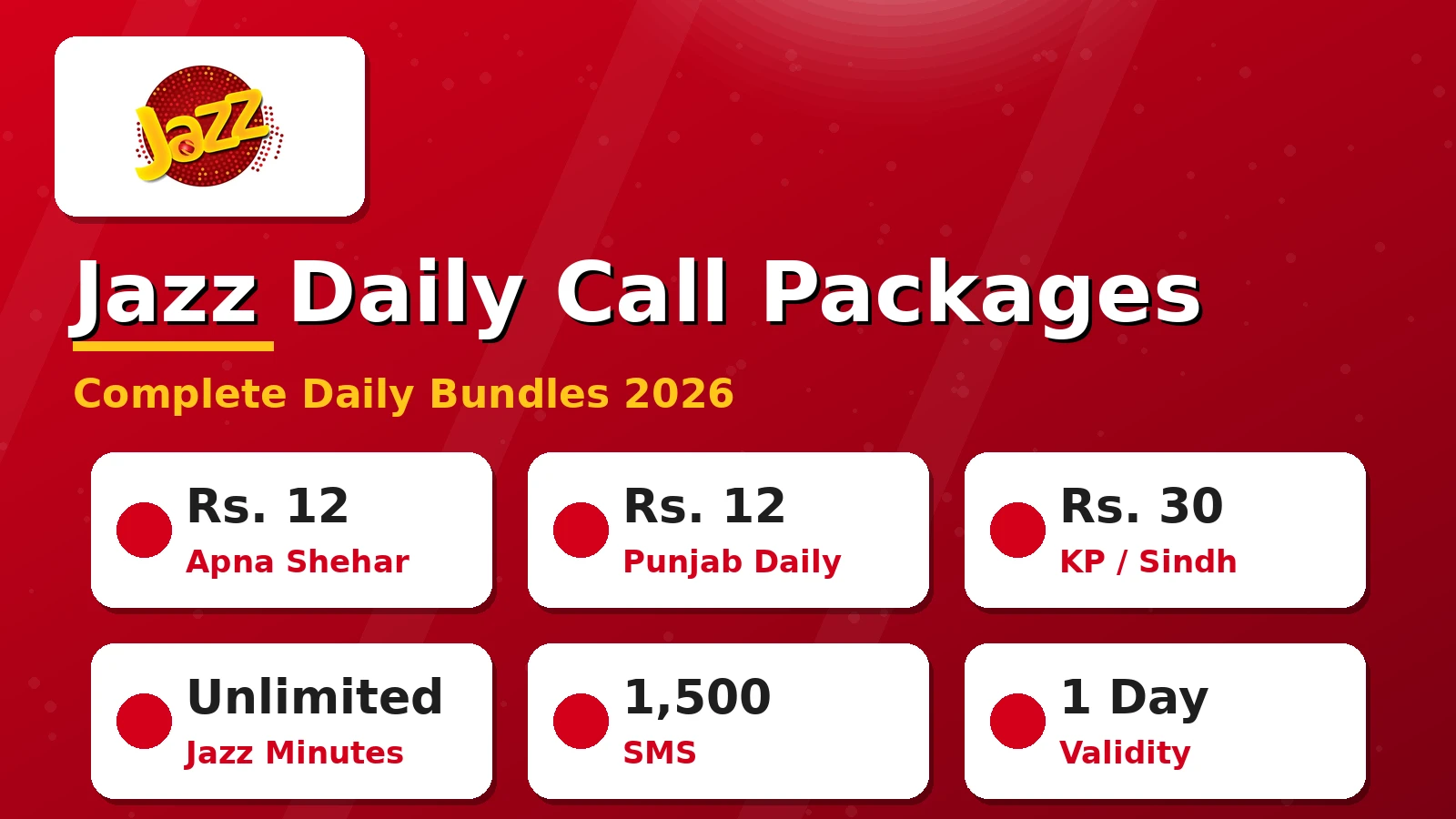 Jazz Daily Call Packages