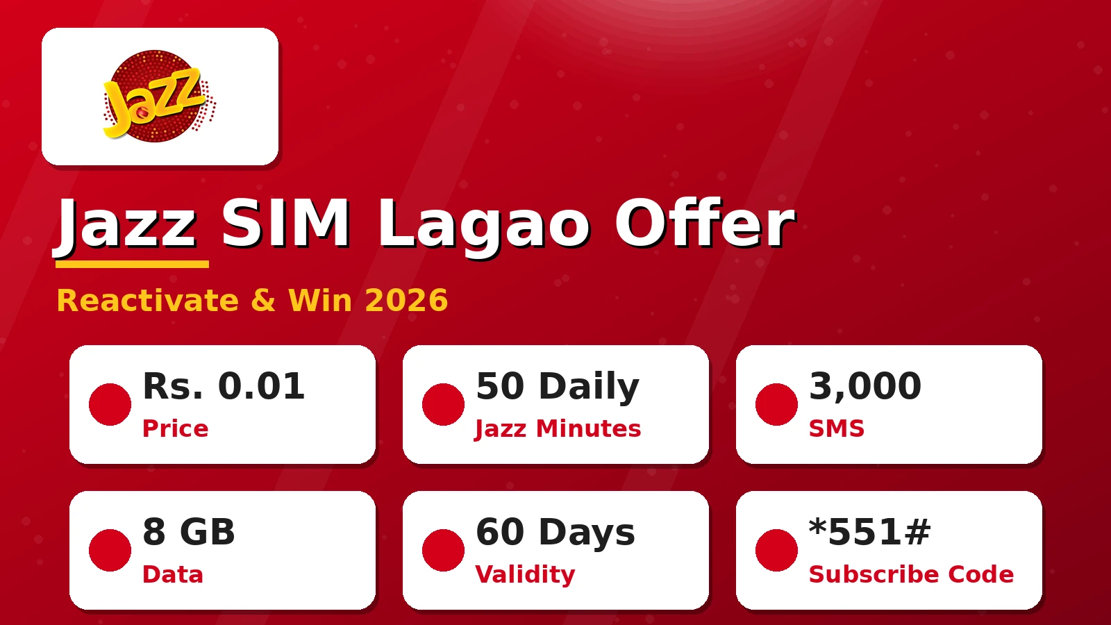 Jazz SIM Lagao Offer
